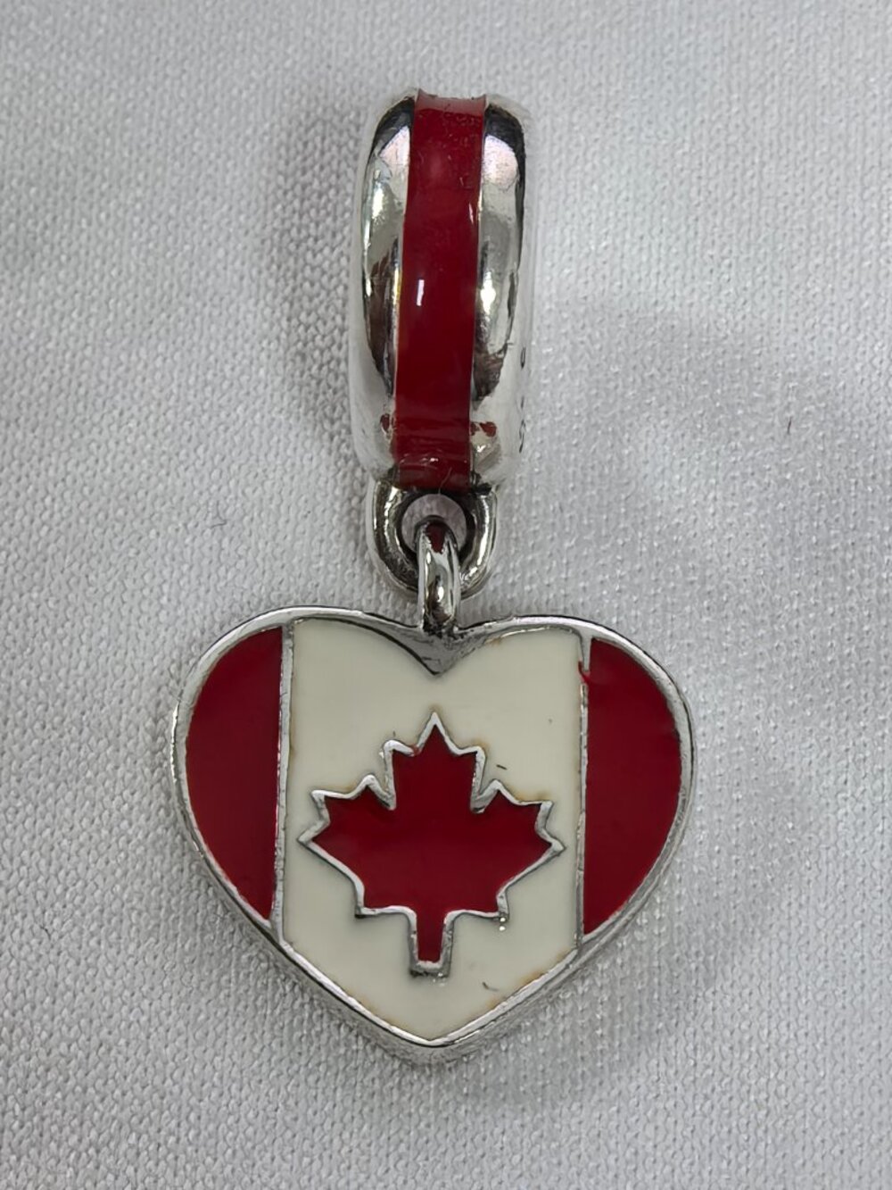 Pandora Canada Flag Charm pendant, S925 Silver Jewelry